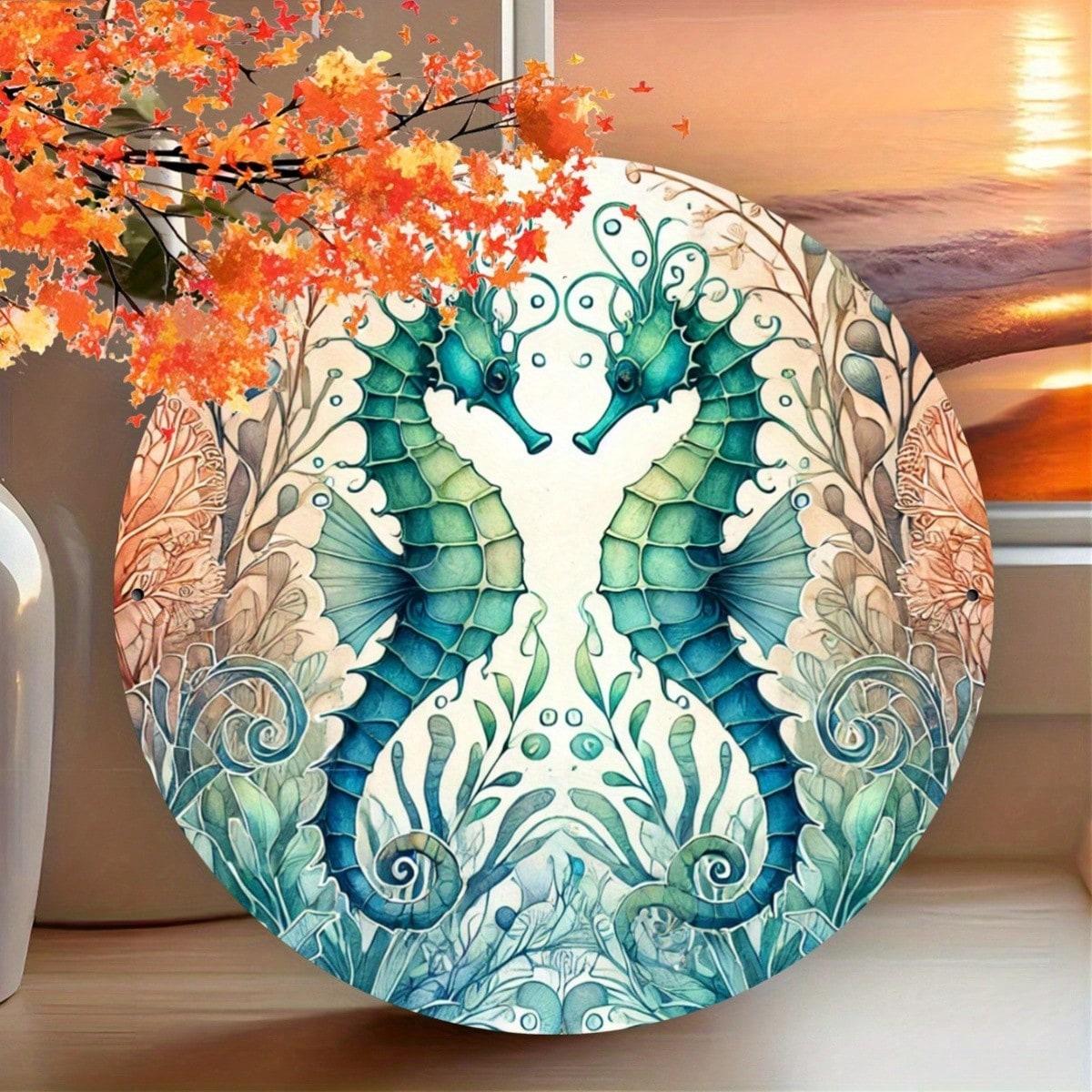 Vintage Carved Iron Wall Art 7.87 Inch Seahorse Sign Metal Foil Embossed Decor 20x20 різнокольоровий
Vintage Carved Iron Wall Art 7.87 Inch Seahorse Sign Metal Foil Embossed Decor 20x20 різнокольоровий