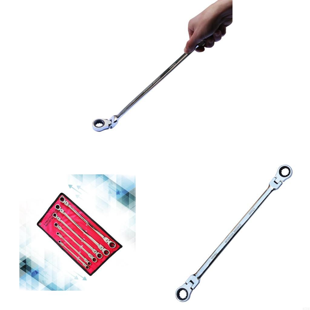 H7EE 6PCSDouble End Flexible Head Ratchet Wrenches Set 72-Tooth 6PCS Set Metric China Mainland
H7EE 6PCSDouble End Flexible Head Ratchet Wrenches Set 72-Tooth 6PCS Set Metric China Mainland