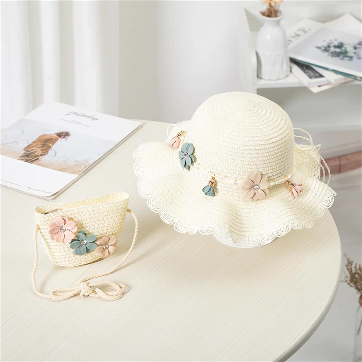 Girls straw hat bag matching travel sun hat Flower children s sun hat Outdoor fashion fisherman hat sunscreen hat 44-52cm
Girls straw hat bag matching travel sun hat Flower children s sun hat Outdoor fashion fisherman hat sunscreen hat 44-52cm