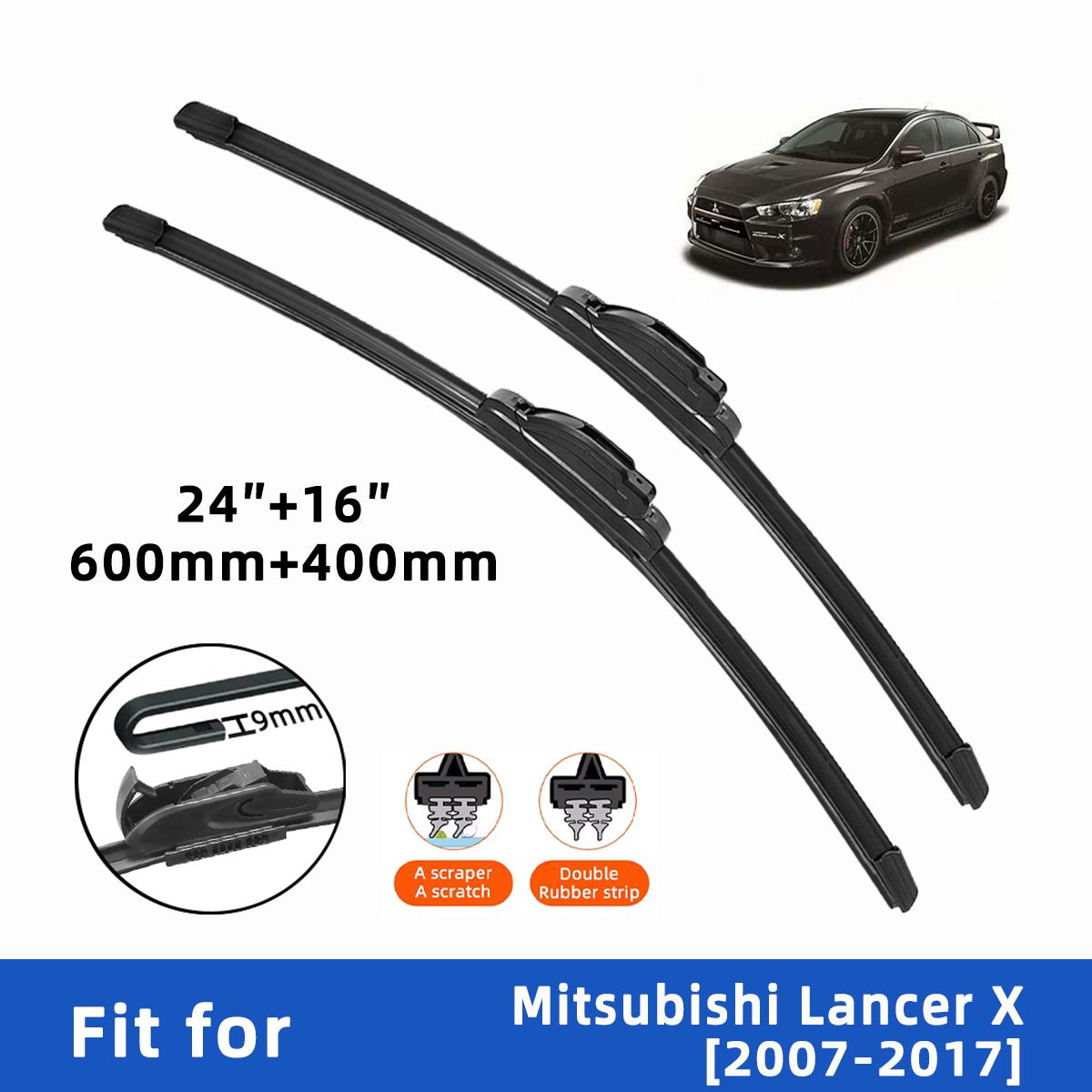 2 ШТ 4 ШТ Щітки склоочисника для Mitsubishi Lancer X 2007-2017 Передні з подвійною гумовою смужкою Щітка склоочисника Щітки для лобового скла Аксесуари для вікна 2PC
2 ШТ 4 ШТ Щітки склоочисника для Mitsubishi Lancer X 2007-2017 Передні з подвійною гумовою смужкою Щітка склоочисника Щітки для лобового скла Аксесуари для вікна 2PC