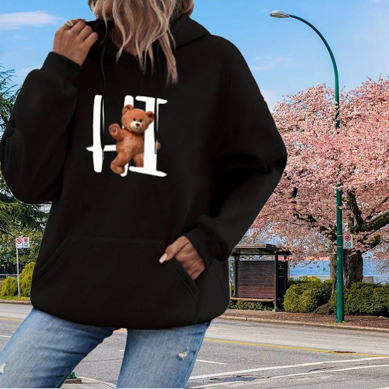 Женские милые свободные толстовки с принтом маленького медведя, блузки, толстовки, повседневные свитера с длинным рукавом XL
Женские милые свободные толстовки с принтом маленького медведя, блузки, толстовки, повседневные свитера с длинным рукавом XL