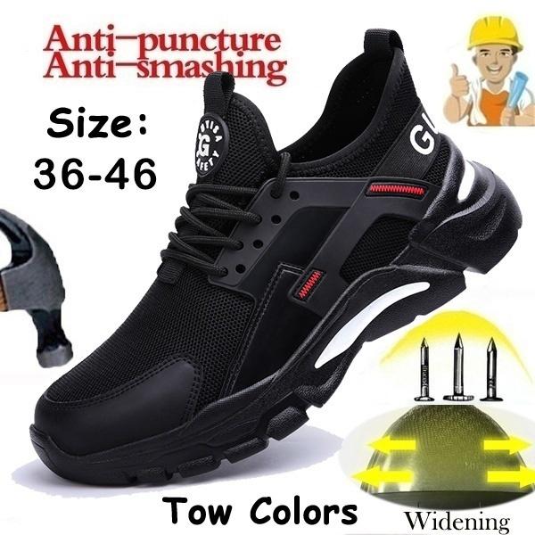 Дышащая защитная обувь с защитой от ударов и проколов. Износостойкие рабочие ботинки со стальным носком. Защитные походные ботинки для мужчин.