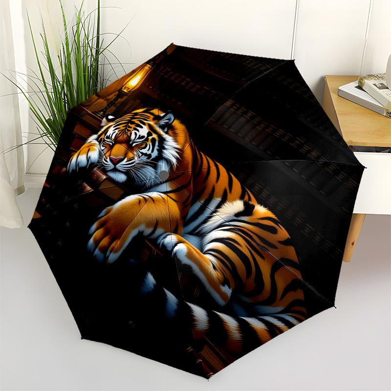 1pc Tiger Books Lamp Automatic Open/Close Umbrella - Portable Collapsible Umbrella with 8-Rib Stability, Fashion Lovers yy251017193
1pc Tiger Books Lamp Automatic Open/Close Umbrella - Portable Collapsible Umbrella with 8-Rib Stability, Fashion Lovers yy251017193