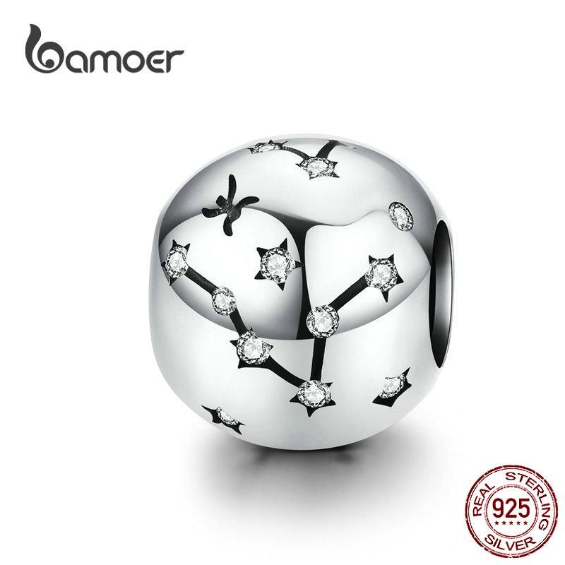BAMOER 12 Constellation Zodiac Round Metal Beads for Women Bracelet Shining CZ Charm fit Original Silver 925 Bangle SCC1218
BAMOER 12 Constellation Zodiac Round Metal Beads for Women Bracelet Shining CZ Charm fit Original Silver 925 Bangle SCC1218