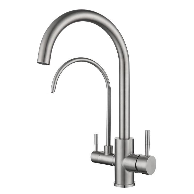 TLXT Stainless Steel 3-Way Kitchen Faucet with Water Purifier
TLXT Stainless Steel 3-Way Kitchen Faucet with Water Purifier