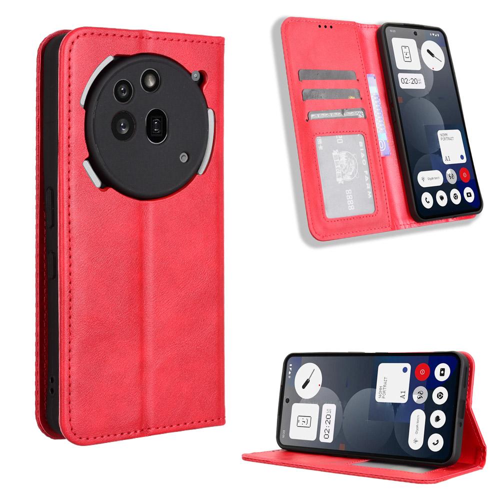 For Nothing Phone (3a) Pro Retro PU Leather Case Phone Wallet Stand Cover Red
For Nothing Phone (3a) Pro Retro PU Leather Case Phone Wallet Stand Cover Red