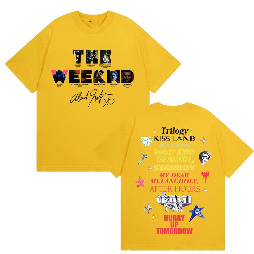 Rapper The Weeknd Hurry Up Tomorrow Tour 2025 Graphic T Shirts Unisex s Pop Fans Hip Hop Oversized Cotton T-Shirt Unisex Streetwear 4XL
Rapper The Weeknd Hurry Up Tomorrow Tour 2025 Graphic T Shirts Unisex s Pop Fans Hip Hop Oversized Cotton T-Shirt Unisex Streetwear 4XL