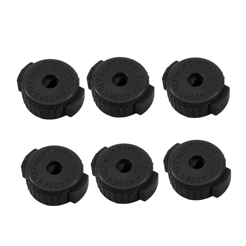 6PCS Placstic Cymbal Quick Release Nut Nuts Attachments Installation Replacement Cymbal Stands Durable чорний
6PCS Placstic Cymbal Quick Release Nut Nuts Attachments Installation Replacement Cymbal Stands Durable чорний