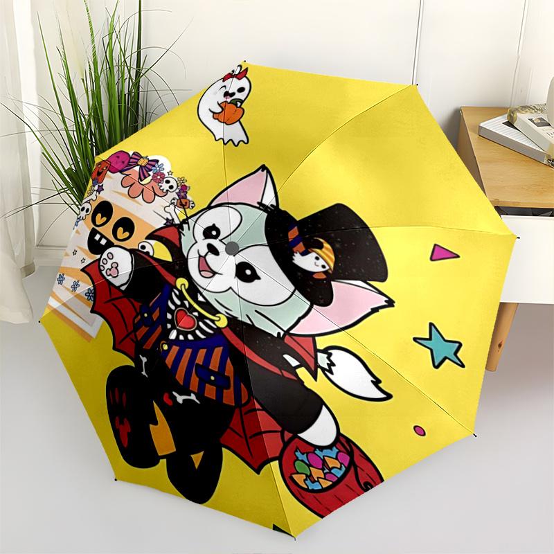 1pc Gelatoni in a Vampire Costume with Ghost and Pumpkin Pattern Automatic Umbrella is Fashionable and Good-Looking, a Portable 3-Fold Umbre
1pc Gelatoni in a Vampire Costume with Ghost and Pumpkin Pattern Automatic Umbrella is Fashionable and Good-Looking, a Portable 3-Fold Umbre