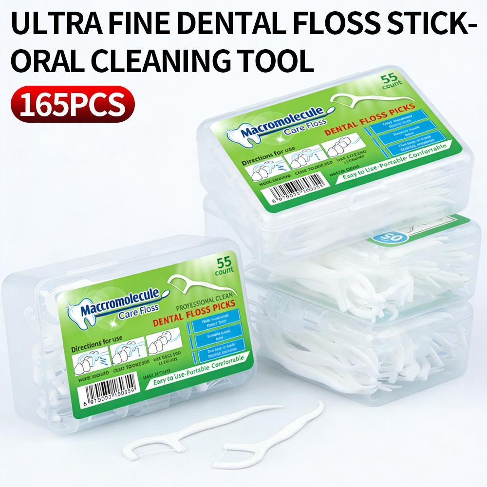 Home Set 165PCS Disposable Ultra Thin Dental Floss Picks Teeth Cleaning Floss Sticks Oral Care Tool
Home Set 165PCS Disposable Ultra Thin Dental Floss Picks Teeth Cleaning Floss Sticks Oral Care Tool
