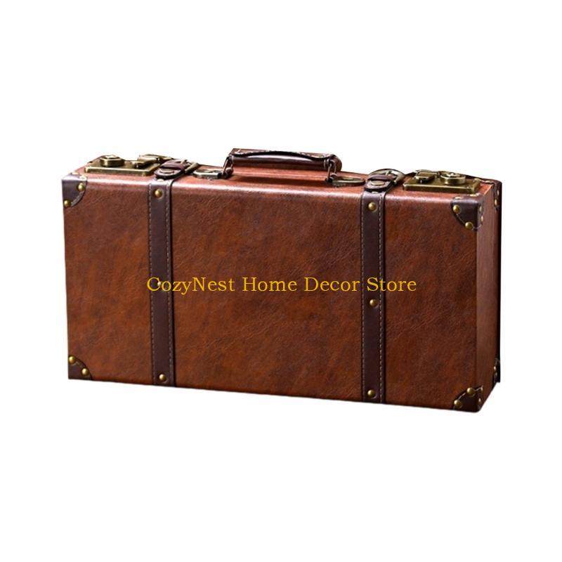 92MF Vintage Suitcase Antique Trunk Decorative Box Travel Accessory Photography Props Case Collectible Storage Solution коричневий
92MF Vintage Suitcase Antique Trunk Decorative Box Travel Accessory Photography Props Case Collectible Storage Solution коричневий