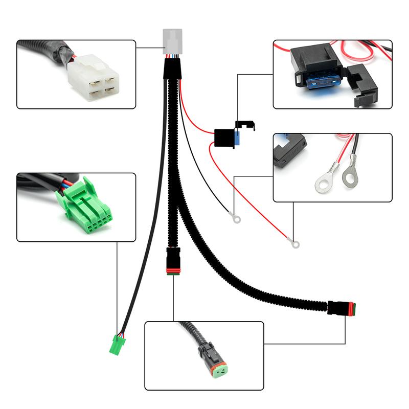 Deutsch\DT\DTP For Toyota Camry Corolla Hilux Land Cruiser 4Runner90 Led Fog Lamp Wiring Harness Wire Connector/40A Relay swich
Deutsch\DT\DTP For Toyota Camry Corolla Hilux Land Cruiser 4Runner90 Led Fog Lamp Wiring Harness Wire Connector/40A Relay swich
