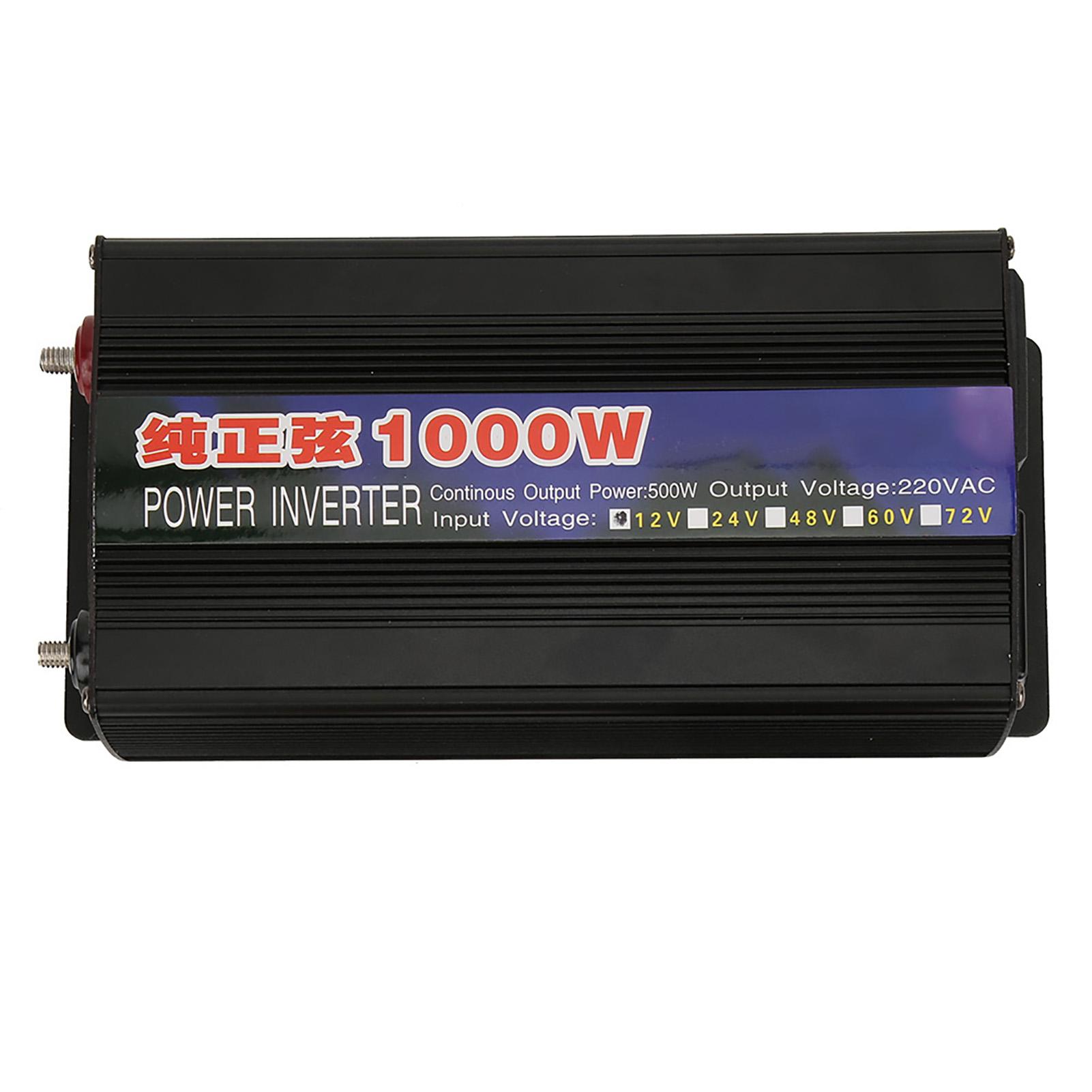 1000W Voltage Inverter Transformer Pure Sine Wave Boost Converter Single Digital Display for Car HomeDC12V to AC220V
1000W Voltage Inverter Transformer Pure Sine Wave Boost Converter Single Digital Display for Car HomeDC12V to AC220V