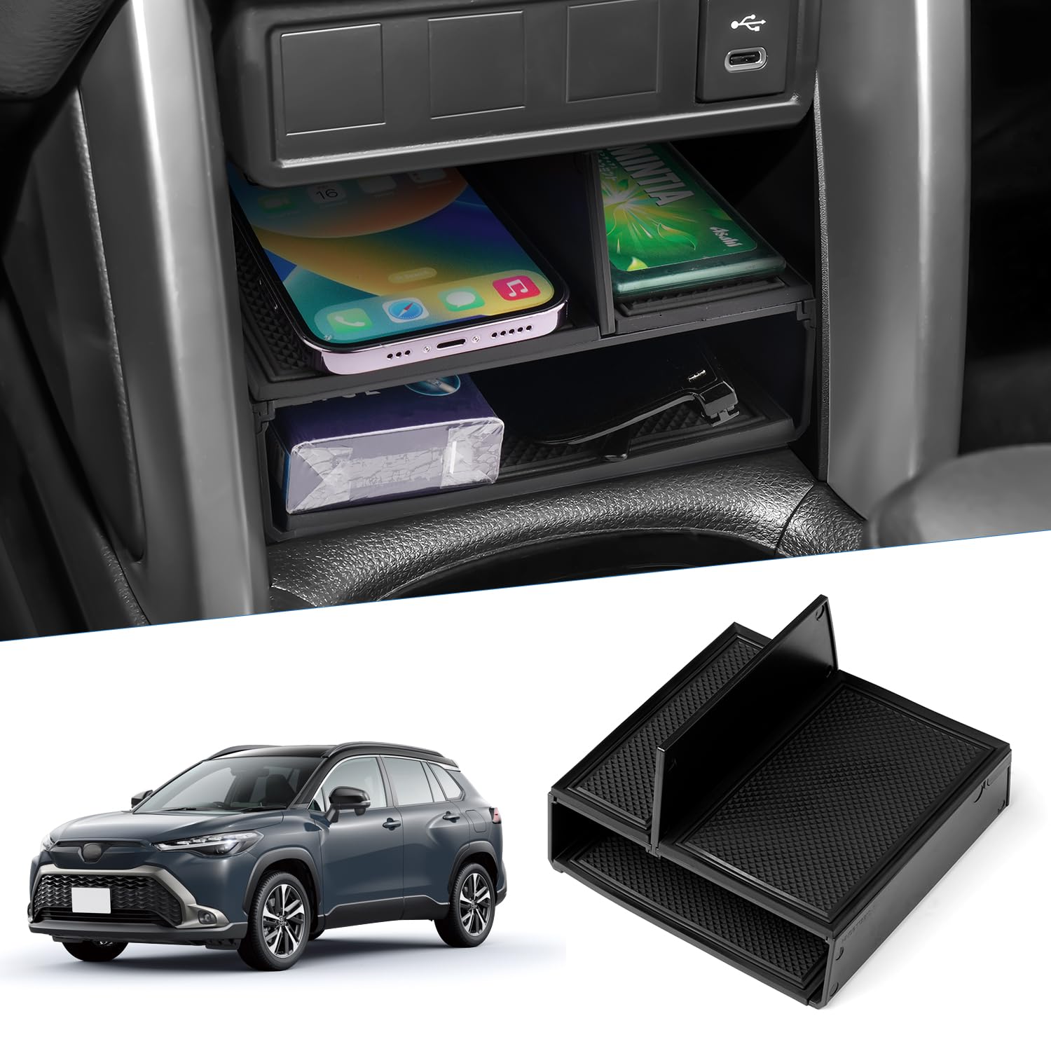 Auto Spec New Corolla Cross Center Console Divider Layered SUV Compatible with 2021.9-Current Center Tray Console Box (Black)
Auto Spec New Corolla Cross Center Console Divider Layered SUV Compatible with 2021.9-Current Center Tray Console Box (Black)