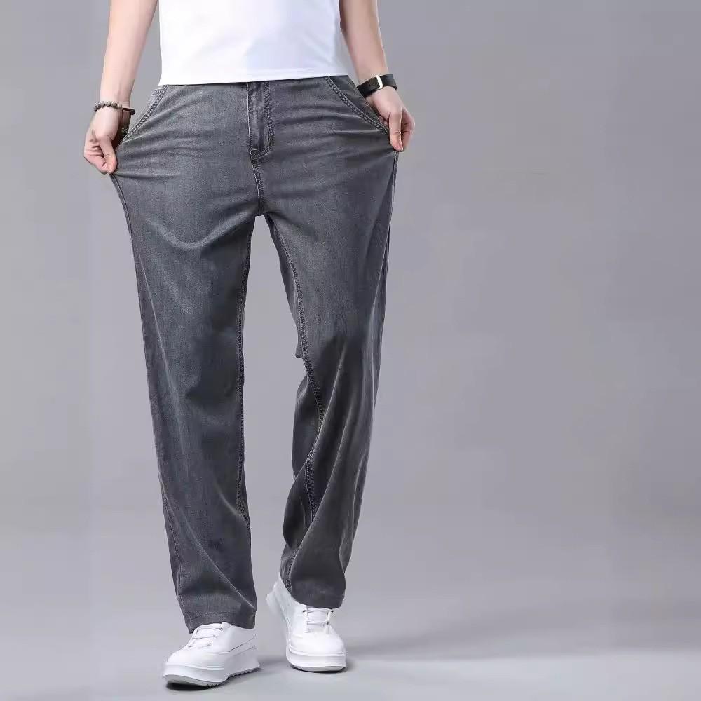 Men s Summer Loose Thin Straight Jeans Soft Drape Business Casual Ice Silk Trousers 29
Men s Summer Loose Thin Straight Jeans Soft Drape Business Casual Ice Silk Trousers 29