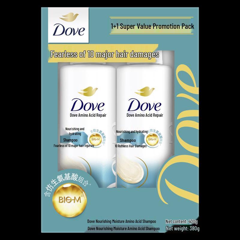 Dove Nourishing & Moisturizing Amino Acid Shampoo Set
Dove Nourishing & Moisturizing Amino Acid Shampoo Set