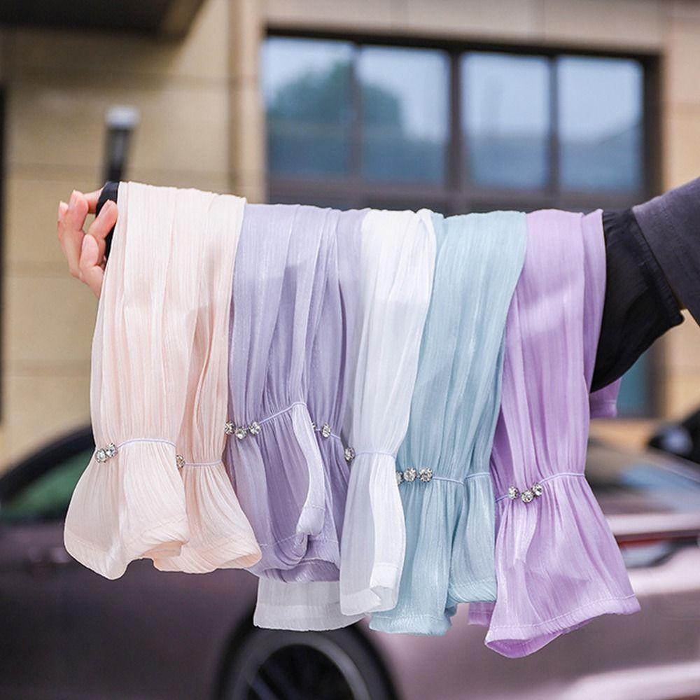 Анти-УФ-защитные нарукавники Ice Silk Солнцезащитные перчатки Sweet Long Mittens Outdoor 
Анти-УФ-защитные нарукавники Ice Silk Солнцезащитные перчатки Sweet Long Mittens Outdoor