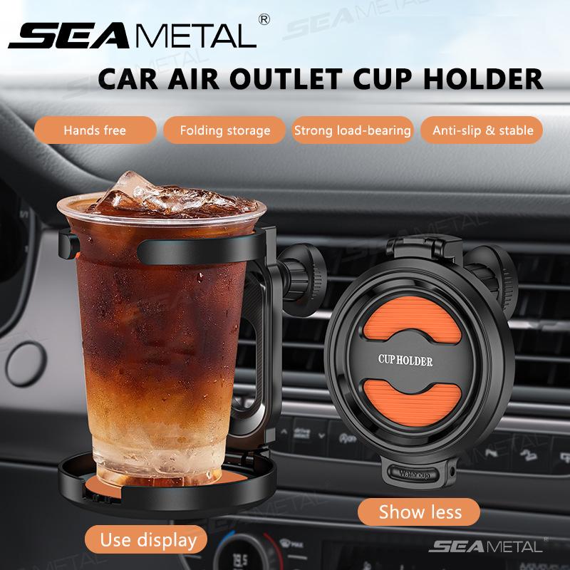 SEAMETAL Car Air Vent Drink Cup Bottle Holder Foldable Auto Water Bottles Drink Rack Stand Multifunctional Car Coffee Cup Holder
SEAMETAL Car Air Vent Drink Cup Bottle Holder Foldable Auto Water Bottles Drink Rack Stand Multifunctional Car Coffee Cup Holder