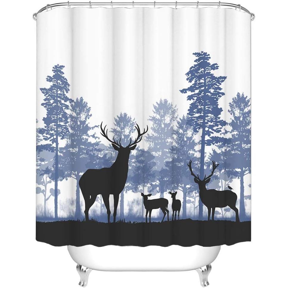 Rnnjoile Rustic Animal Shower Curtain Deer Family In Forest Art Bath Curtain Waterproof Fabric Vintage Elk Bathroom Decor Access W60H190(CM)-1 Pcs
Rnnjoile Rustic Animal Shower Curtain Deer Family In Forest Art Bath Curtain Waterproof Fabric Vintage Elk Bathroom Decor Access W60H190(CM)-1 Pcs