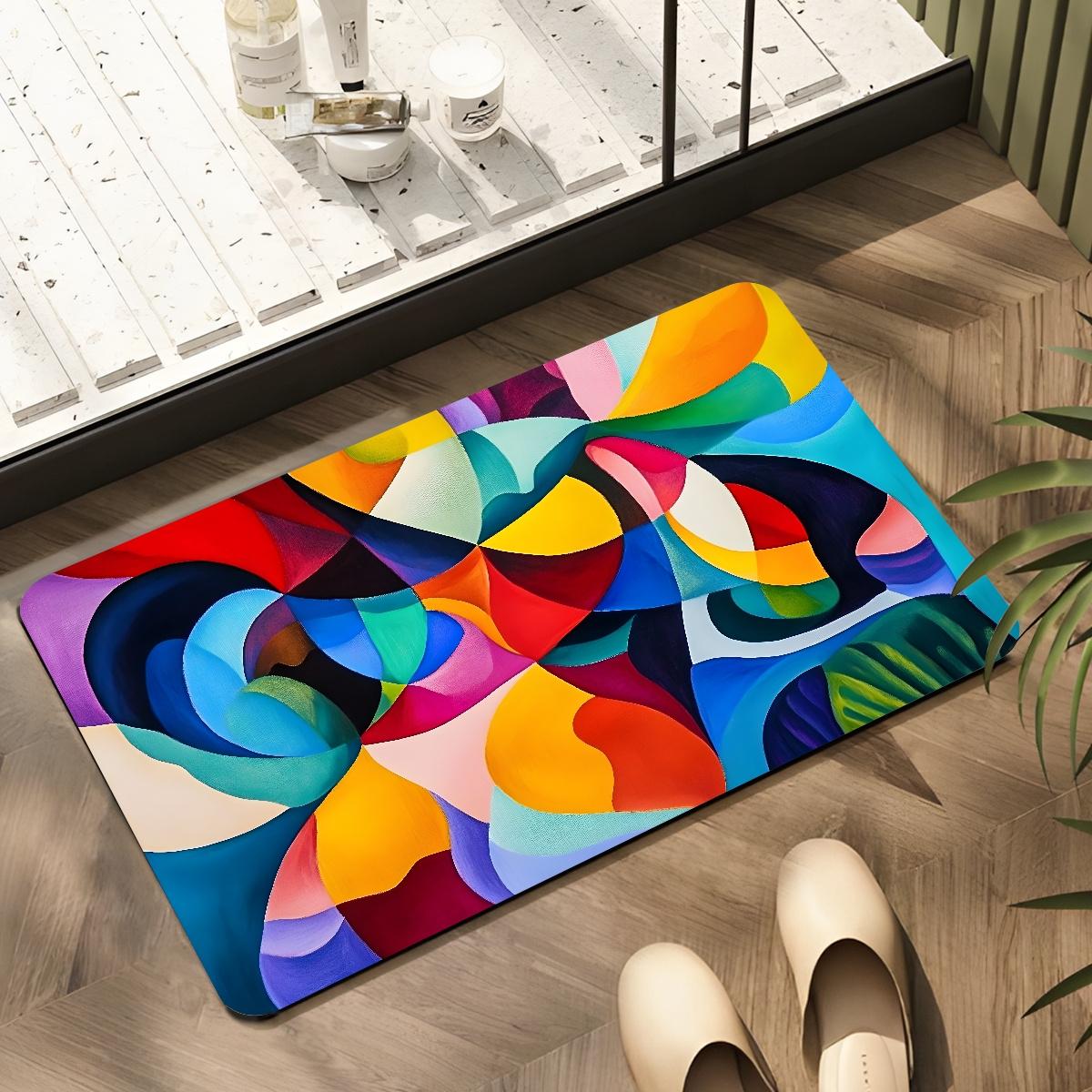 Vibrant Abstract Colorful Artistic Area Rug - Modern Creative Non-Slip Floor Mat for Bathroom , Kitchen , Bedroom , Office , Home 40x60cm
Vibrant Abstract Colorful Artistic Area Rug - Modern Creative Non-Slip Floor Mat for Bathroom , Kitchen , Bedroom , Office , Home 40x60cm