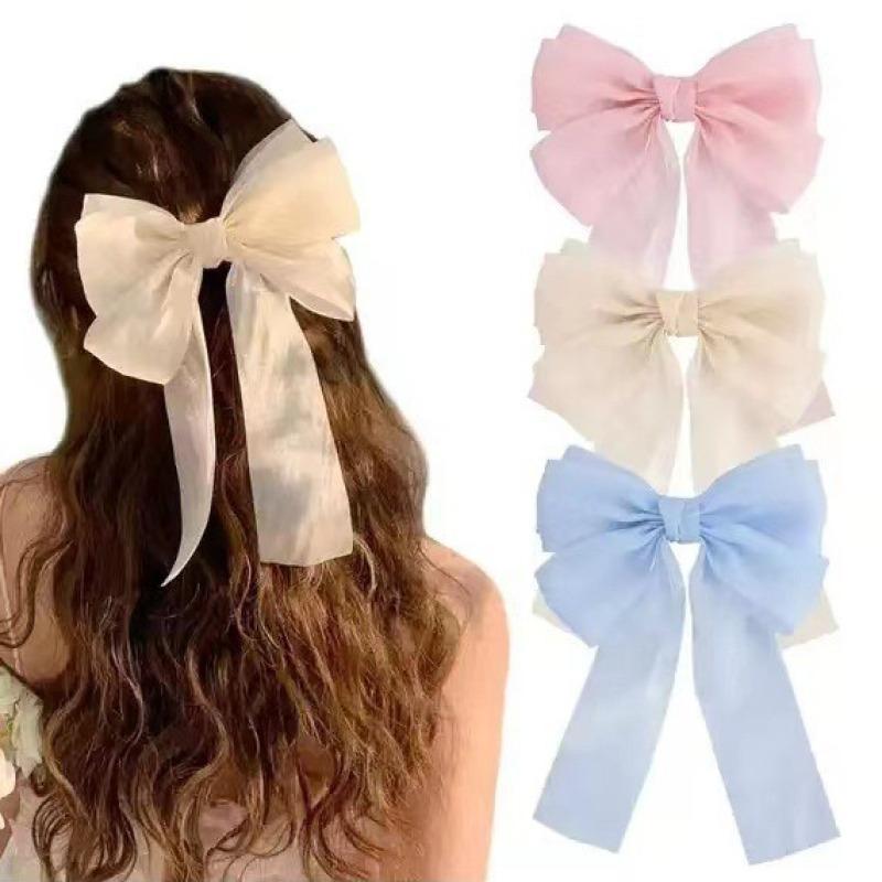 Super Fairy French Chiffon Bow Headdress Big Hairpin Female Spring Clip Back Head Hairpin Yellow Headdress Flower 
Super Fairy French Chiffon Bow Headdress Big Hairpin Female Spring Clip Back Head Hairpin Yellow Headdress Flower