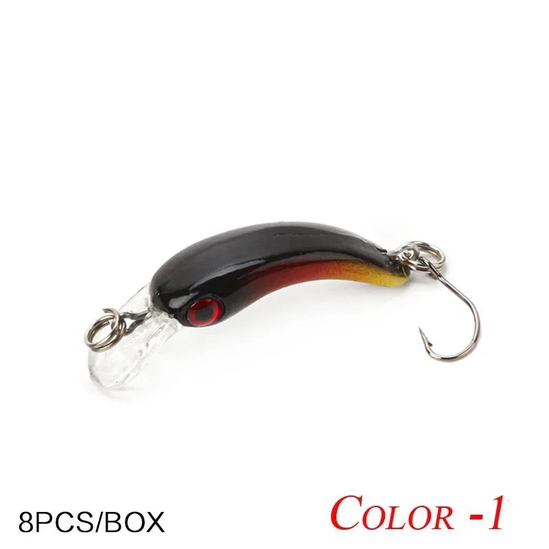 KISMIS 8Pcs Mini Minnow Fishing Lures Floating Crankbait Hard Bait Sharp Hooks Artificial Fishing Accessories
KISMIS 8Pcs Mini Minnow Fishing Lures Floating Crankbait Hard Bait Sharp Hooks Artificial Fishing Accessories