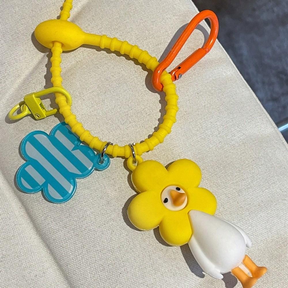 Cute Cartoon Silicone Flower Chicken Keychain Personalized Bag Ornaments Gift жовтий
Cute Cartoon Silicone Flower Chicken Keychain Personalized Bag Ornaments Gift жовтий