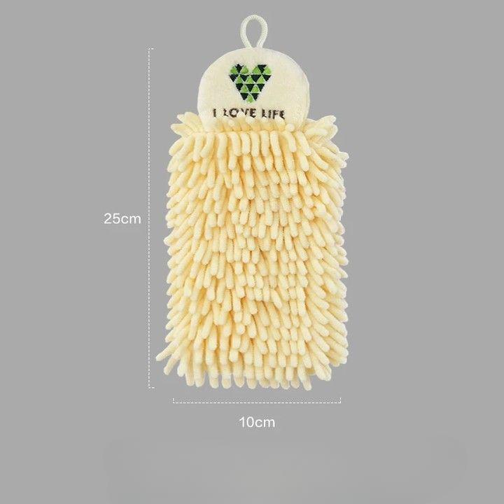 Шариковая банка из синели;быть утолщенным. Протрите полотенцем на кухне и в ванной.. Подвесная впитывающая бытовая тряпка