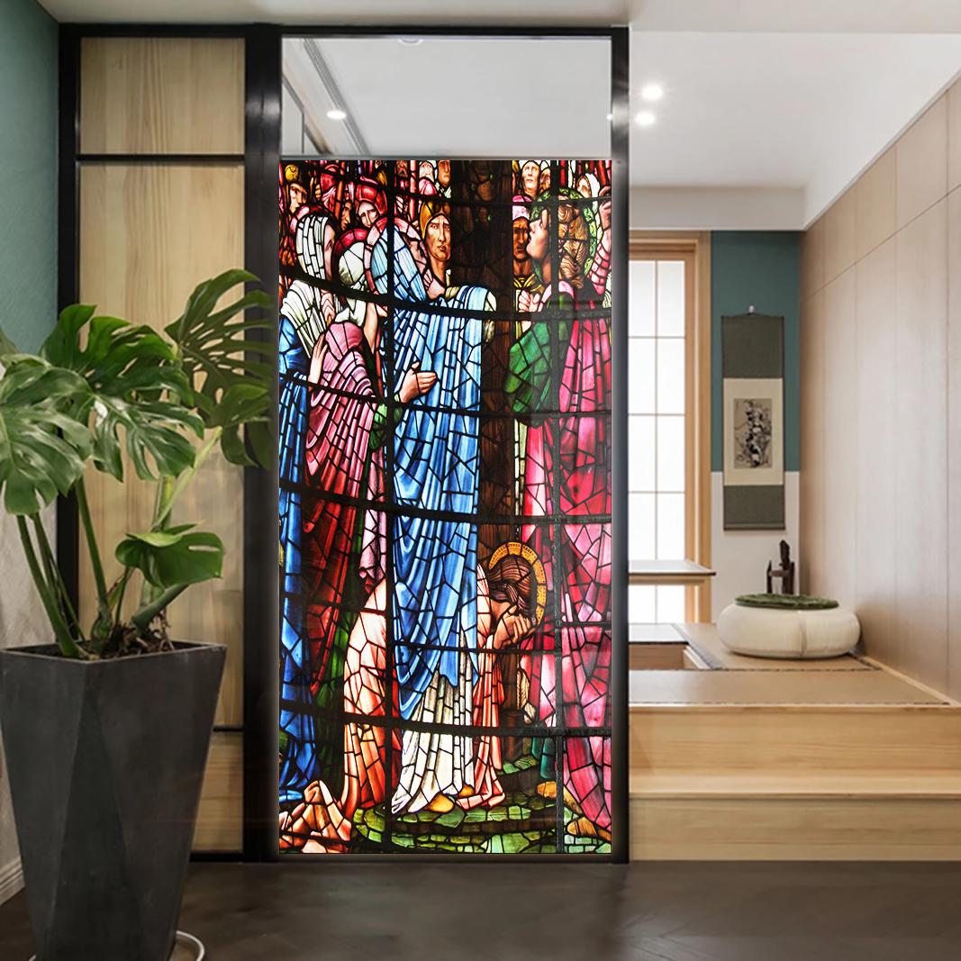 Church Stained Glass Decals Window Film Privacy Heat Insulation and Anti UV Blocking Static Cling Window Sticker for Home J73 (as the picture,40x100cm WxH)
Church Stained Glass Decals Window Film Privacy Heat Insulation and Anti UV Blocking Static Cling Window Sticker for Home J73 (as the picture,40x100cm WxH)