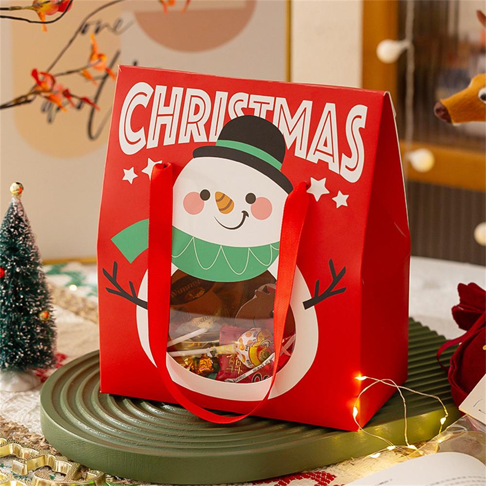 Christmas Paper Handbag High Quality Paper Box With Handle Party Decor Bag Eye-Catching Red Green Santa Window Box For Gift L
Christmas Paper Handbag High Quality Paper Box With Handle Party Decor Bag Eye-Catching Red Green Santa Window Box For Gift L