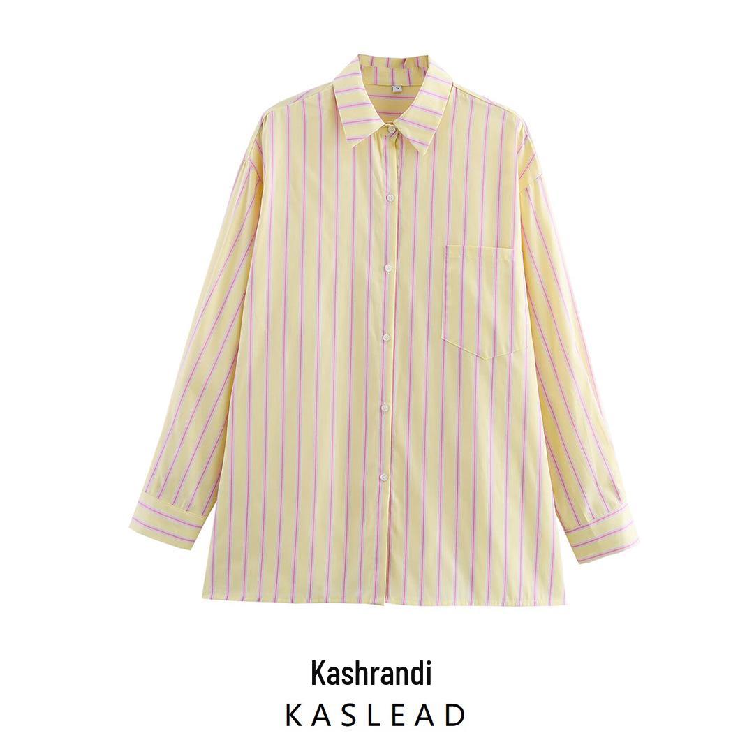 2025 Spring Women s Fashionable European & American Style Loose All-Cotton Striped Long-Sleeve Shirt L
2025 Spring Women s Fashionable European & American Style Loose All-Cotton Striped Long-Sleeve Shirt L