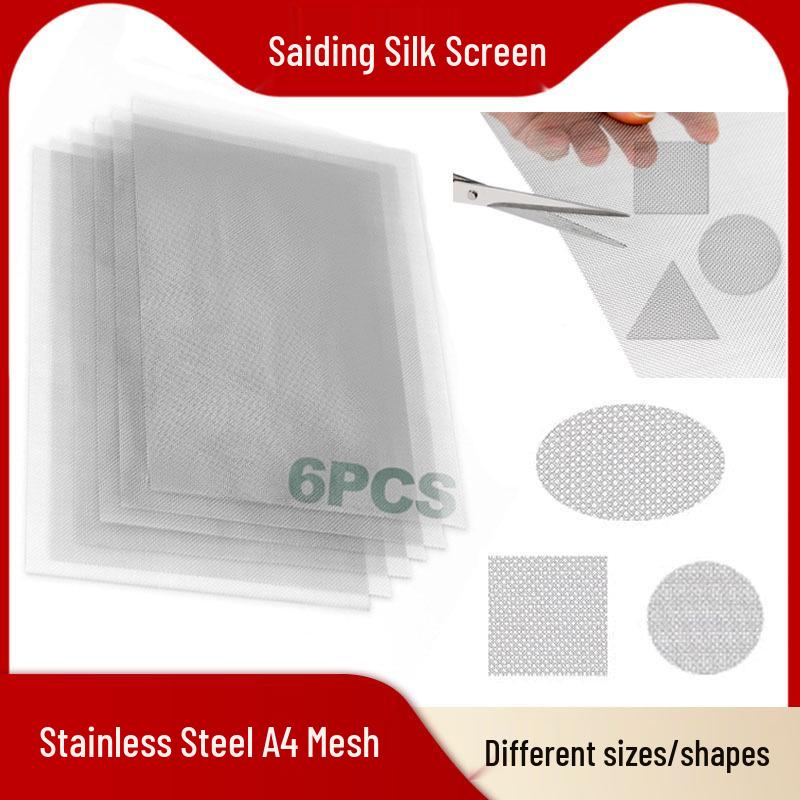 304 Stainless Steel 20 Mesh Screen - 1mm Woven Filter, Insect & Mosquito Proof, Square Metal Mesh 6*8cm (20 mesh)
304 Stainless Steel 20 Mesh Screen - 1mm Woven Filter, Insect & Mosquito Proof, Square Metal Mesh 6*8cm (20 mesh)