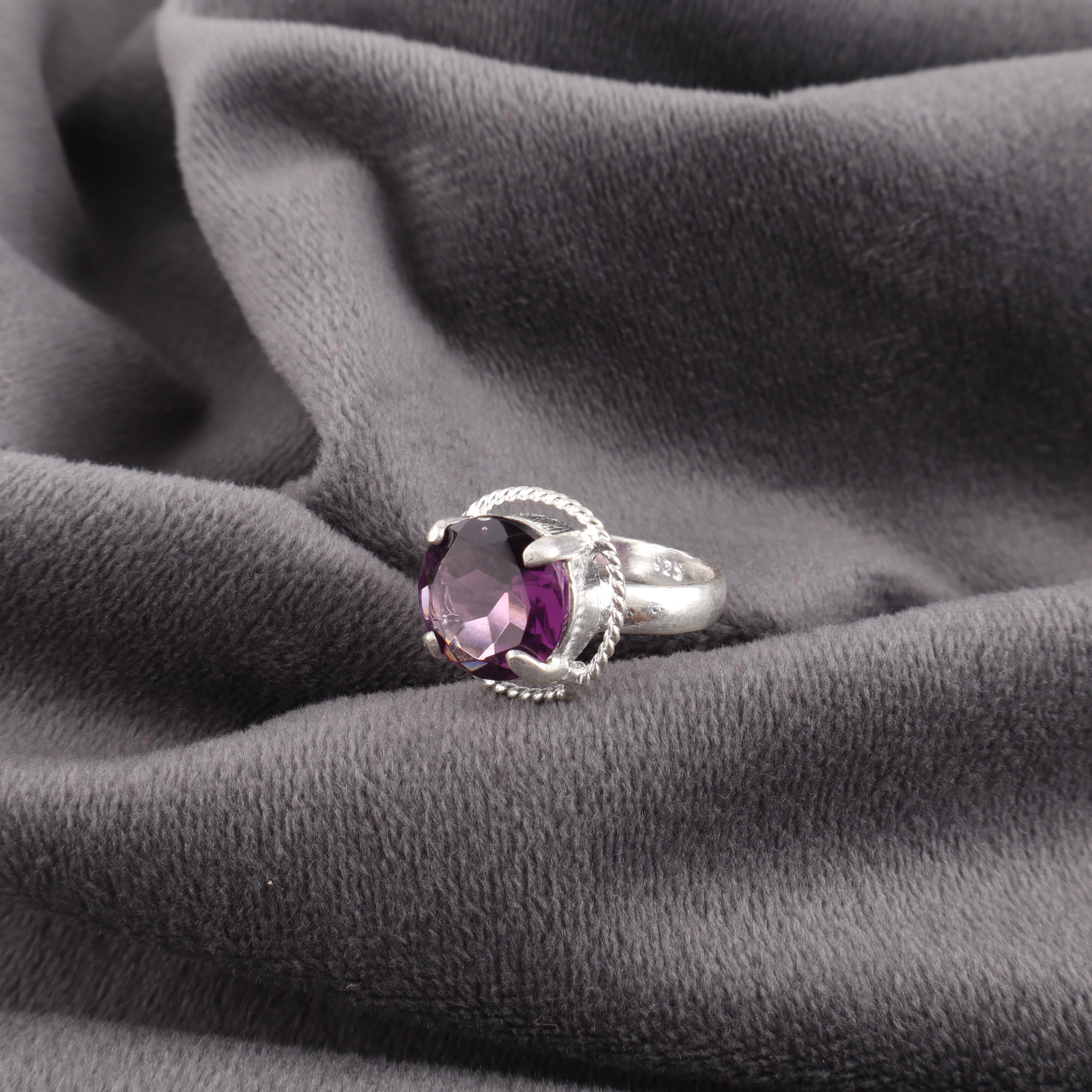 Кольцо с африканским аметистом, Ювелирные изделия из стерлингового серебра 925 пробы, Кольцо ручной работы, Для подарка на День благодарения 12 фиолетовый
Кольцо с африканским аметистом, Ювелирные изделия из стерлингового серебра 925 пробы, Кольцо ручной работы, Для подарка на День благодарения 12 фиолетовый