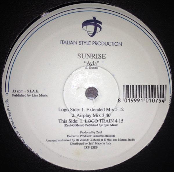 12inch Record SUNRISE - Ayla ISP1389 Italian Style P 1998 Italy Dance & Electronica Used
12inch Record SUNRISE - Ayla ISP1389 Italian Style P 1998 Italy Dance & Electronica Used