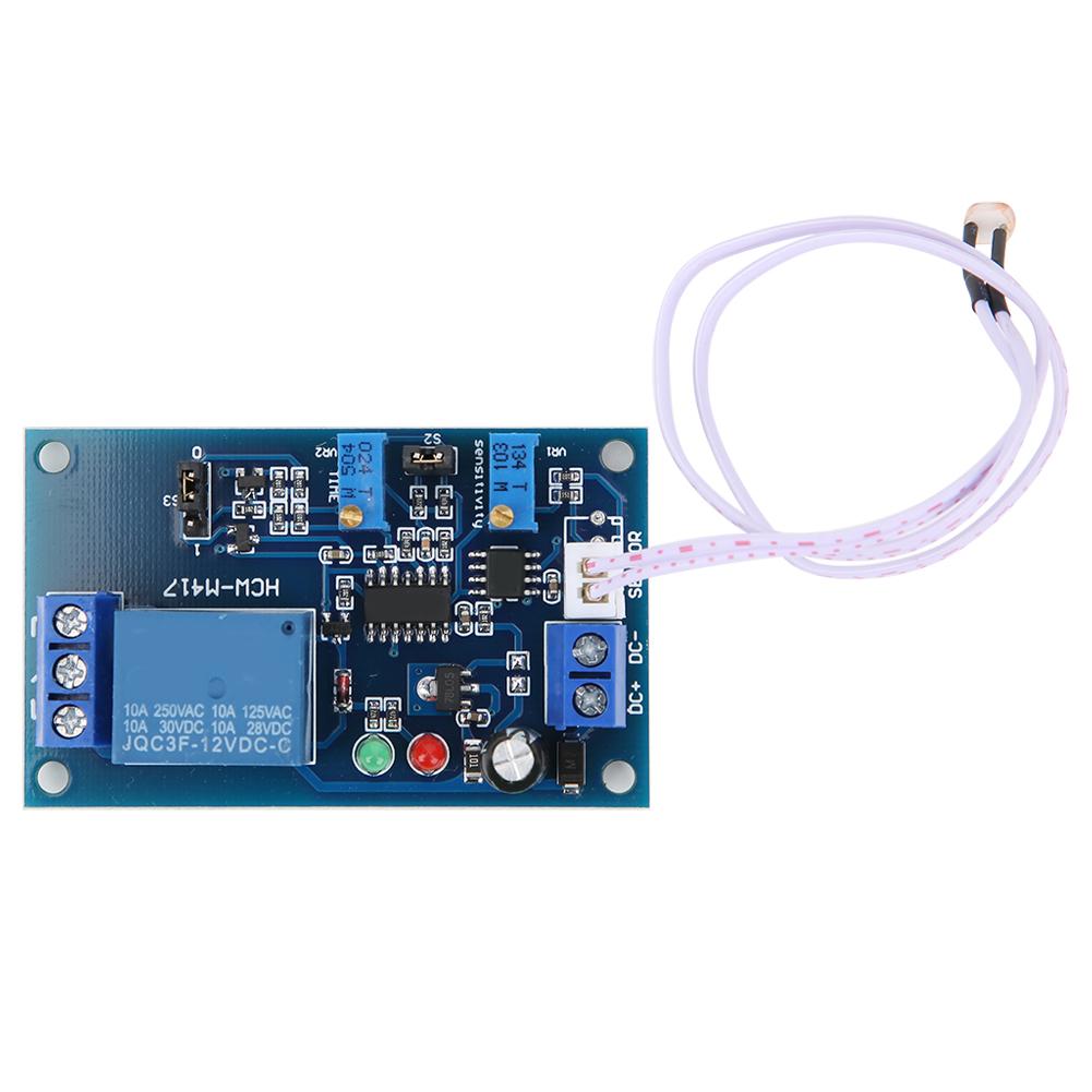 XHM131 Photosensitive Relay Module No Light Induction Light Controlled Delay Adjustable Switch(12V
XHM131 Photosensitive Relay Module No Light Induction Light Controlled Delay Adjustable Switch(12V