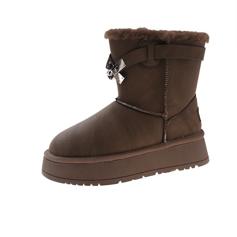 Сніжні черевики на товстій хутряній підошві з інтегрованою середньою трубкою, жіночі зимові оксамитові теплі короткі черевики 2024 року Бавовняне взуття Northeast Mao Mao 40 кавовий
Сніжні черевики на товстій хутряній підошві з інтегрованою середньою трубкою, жіночі зимові оксамитові теплі короткі черевики 2024 року Бавовняне взуття Northeast Mao Mao 40 кавовий