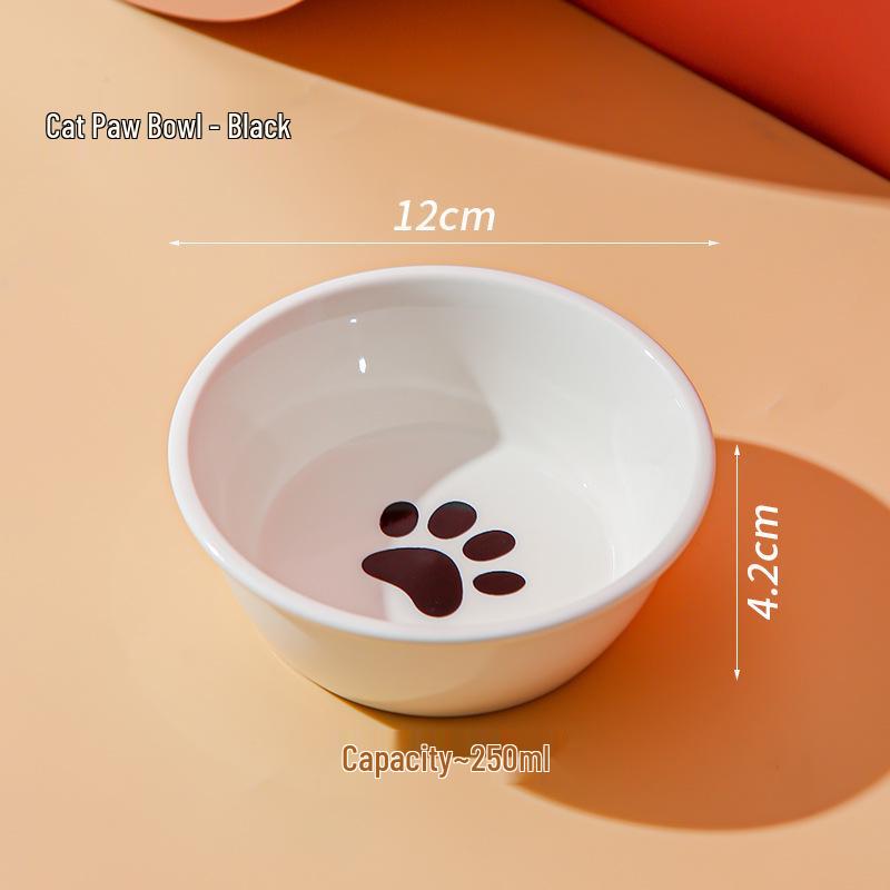 Керамічна миска для кота – Мультяшна глазур, Конструкція проти перекидання для їжі та води.
Керамічна миска для кота – Мультяшна глазур, Конструкція проти перекидання для їжі та води.