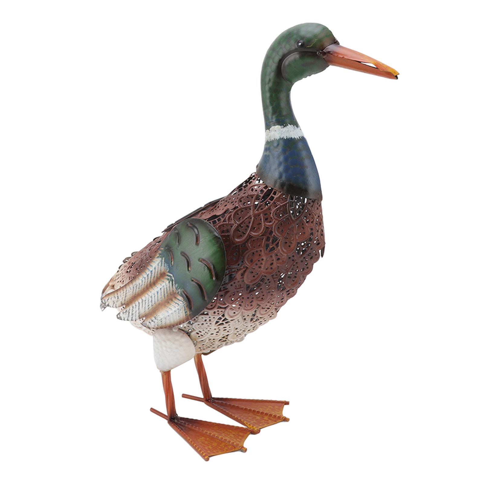 Duck Statue Iron Waterproof Painted Animal Decoration with Solar LED Light for Garden Lawn Courtyard
Duck Statue Iron Waterproof Painted Animal Decoration with Solar LED Light for Garden Lawn Courtyard