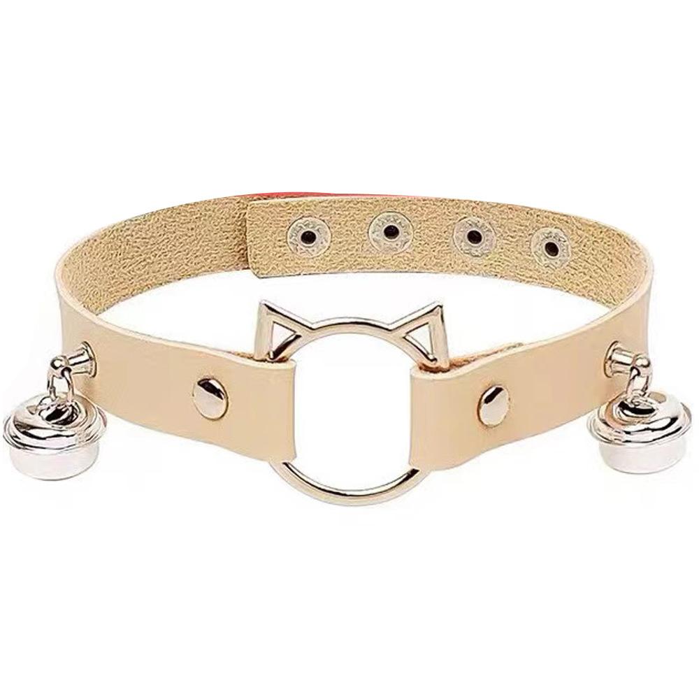 Eco-friendly PU Leather European and American Cartoon Cat Head Bell Collar Dark Punk Wind Choker Necklace Necklace Female
Eco-friendly PU Leather European and American Cartoon Cat Head Bell Collar Dark Punk Wind Choker Necklace Necklace Female