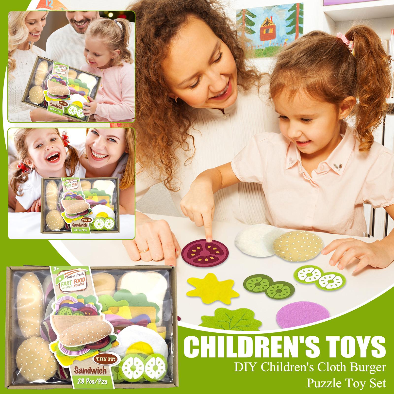 Набор игрушек-пазлов из ткани для детей «Сделай сам» в виде бургера One Size
Набор игрушек-пазлов из ткани для детей «Сделай сам» в виде бургера One Size