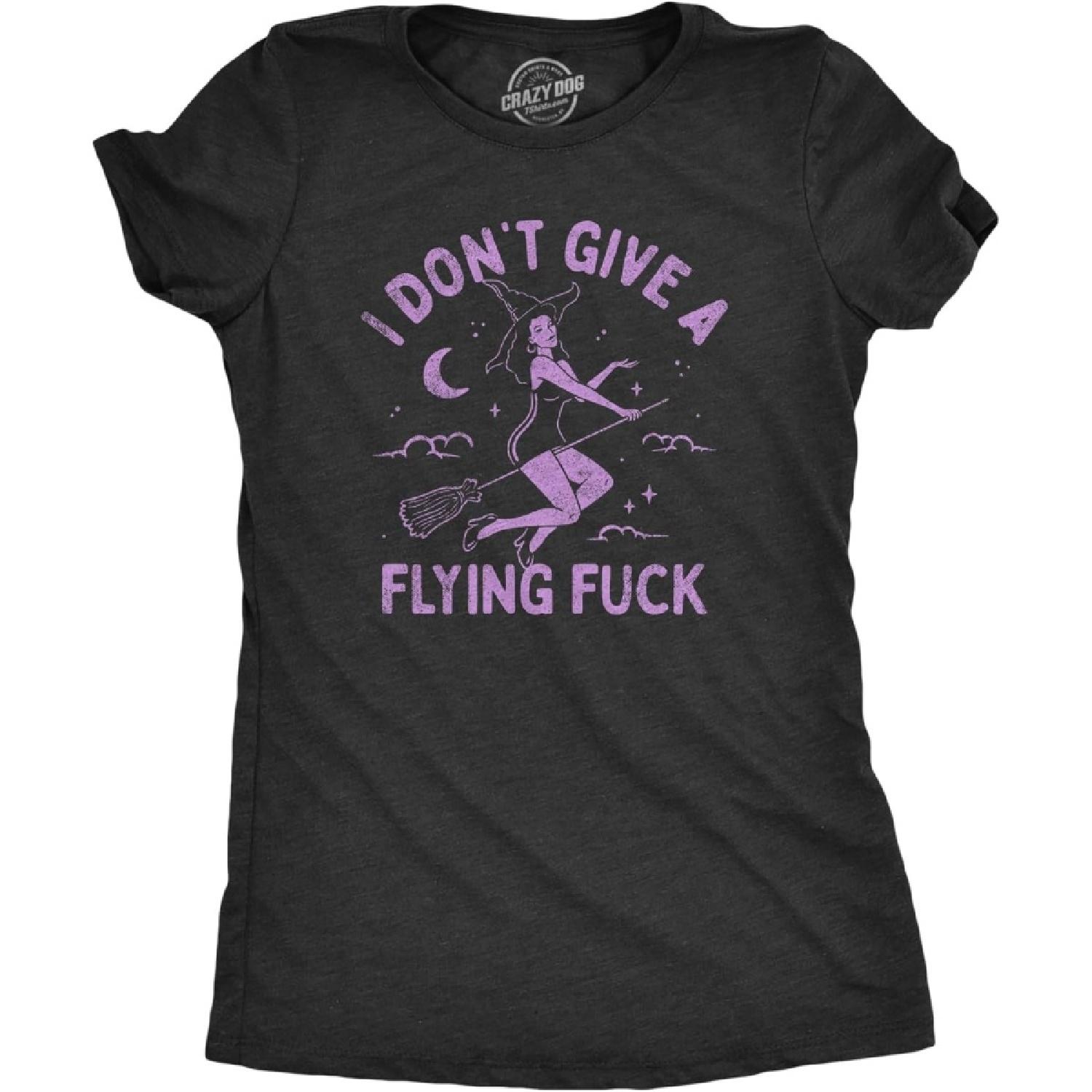 Crazy Dog Tshirts Womens I Dont Give A Flying F_ck T Shirt Funny Halloween Witches Broomstick Joke Tee for Ladies XXXXXL чорний
Crazy Dog Tshirts Womens I Dont Give A Flying F_ck T Shirt Funny Halloween Witches Broomstick Joke Tee for Ladies XXXXXL чорний