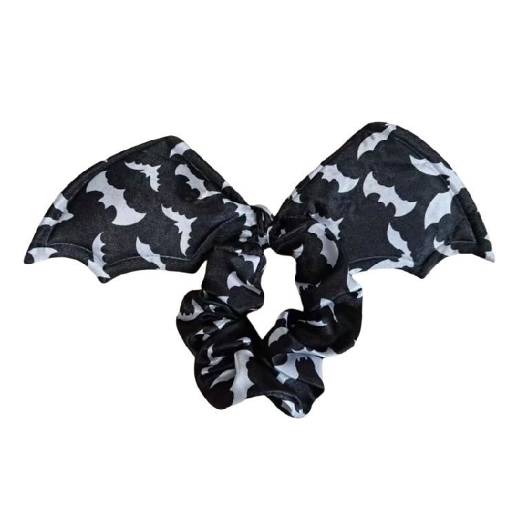 Halloween Themed Hair Accessory Cotton Hair Scrunchies Headdress With Bat Wing Arachnid Design for Kids Adults
Halloween Themed Hair Accessory Cotton Hair Scrunchies Headdress With Bat Wing Arachnid Design for Kids Adults