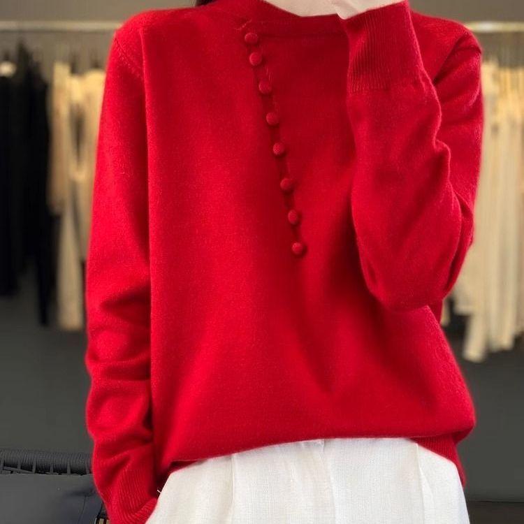 Женский свитер в китайском стиле, осень и зима, новая женская одежда, свободный свитер в китайском стиле в стиле ретро и в западном стиле L красный
Женский свитер в китайском стиле, осень и зима, новая женская одежда, свободный свитер в китайском стиле в стиле ретро и в западном стиле L красный
