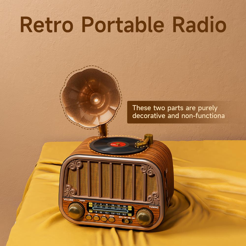 Retro Multifunctional Bluetooth Speaker: FM/AM/SW Radio with Gramophone Design None
Retro Multifunctional Bluetooth Speaker: FM/AM/SW Radio with Gramophone Design None