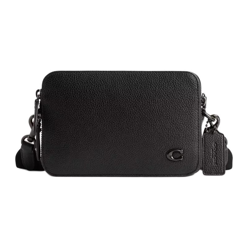 COACH Charter 19 Double Zip Closure Polished Pebbled Leather Shoulder Crossbody Bag Small Men s Black чорний
COACH Charter 19 Double Zip Closure Polished Pebbled Leather Shoulder Crossbody Bag Small Men s Black чорний