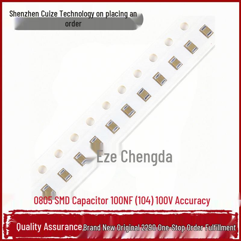 0805 SMD High Voltage Capacitor - 100nF (0.1µF), 100V ±10% Tolerance (Pack of 50)
0805 SMD High Voltage Capacitor - 100nF (0.1µF), 100V ±10% Tolerance (Pack of 50)