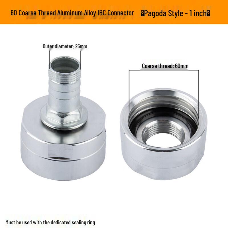 RSRDDY 1-inch Coarse Thread Ton Barrel Adapter with Valve
RSRDDY 1-inch Coarse Thread Ton Barrel Adapter with Valve