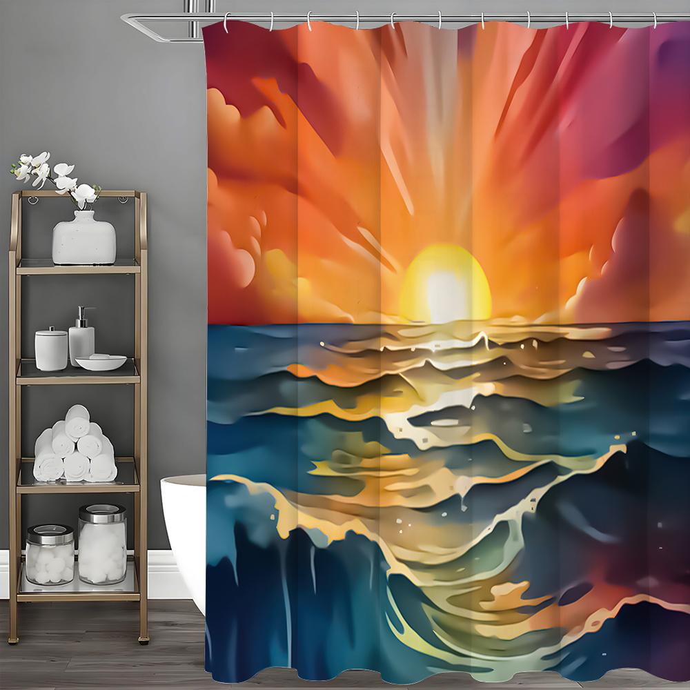Пейзаж морского восхода Занавеска для душа, Декоративная занавеска для душа для ванной, Водонепроницаемая занавеска для душа с крючками 90*180cm
Пейзаж морского восхода Занавеска для душа, Декоративная занавеска для душа для ванной, Водонепроницаемая занавеска для душа с крючками 90*180cm