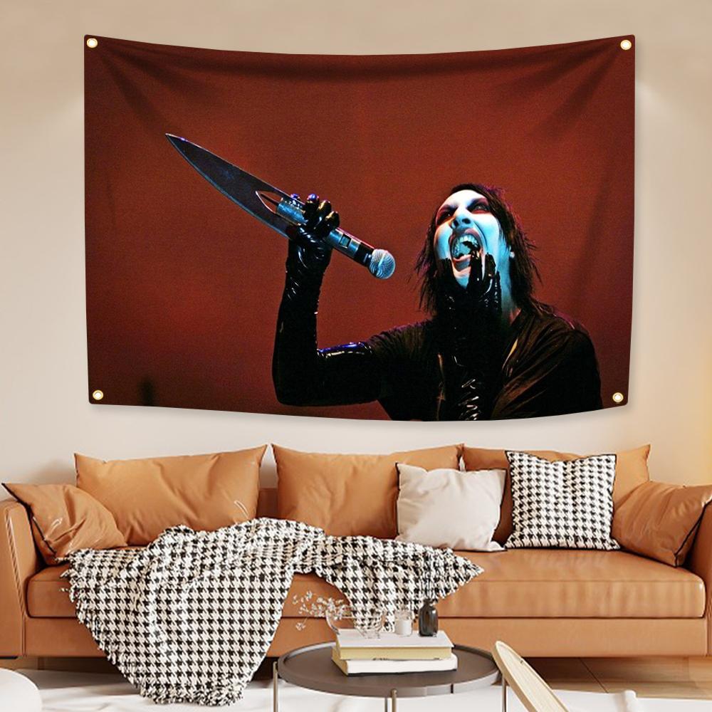 М-Мэрилин М-Мэнсон Гобелен Четыре Отверстия Полиэстер Цифровая Печать Флаг Рок-Певец Уличный Внутренний Декор Комната Гараж Сад 29x37in
М-Мэрилин М-Мэнсон Гобелен Четыре Отверстия Полиэстер Цифровая Печать Флаг Рок-Певец Уличный Внутренний Декор Комната Гараж Сад 29x37in
