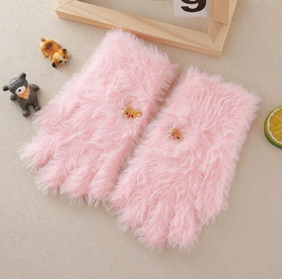 Winter Kids Knitted Gloves with Cartoon Animal Embroidery and Faux Mink Fur
Winter Kids Knitted Gloves with Cartoon Animal Embroidery and Faux Mink Fur